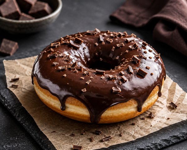 Dónut de chocolate