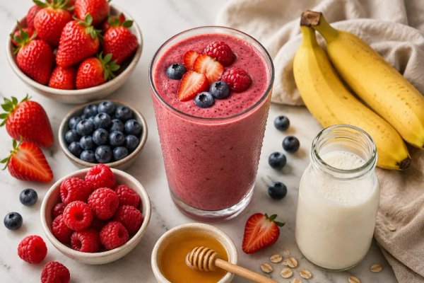 Batido Frutos Rojos